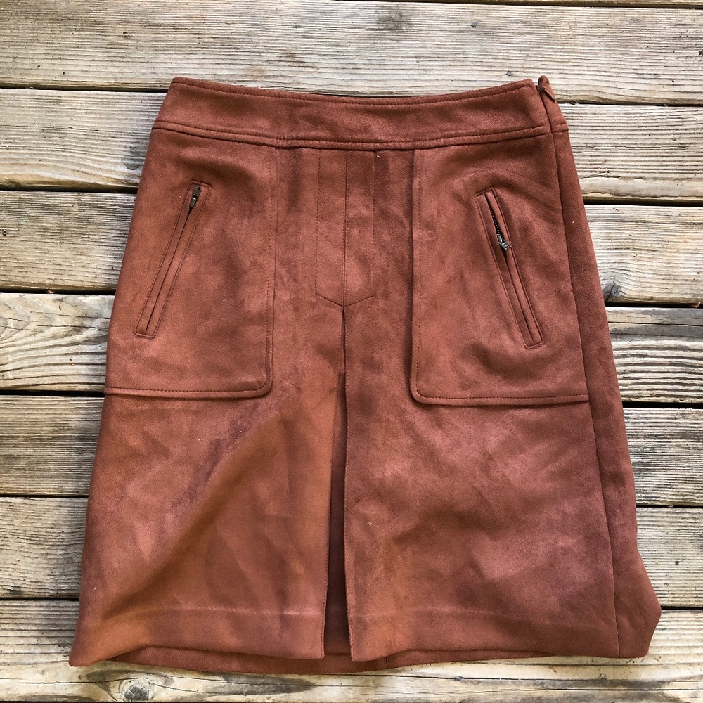 Faux Suede Skirt